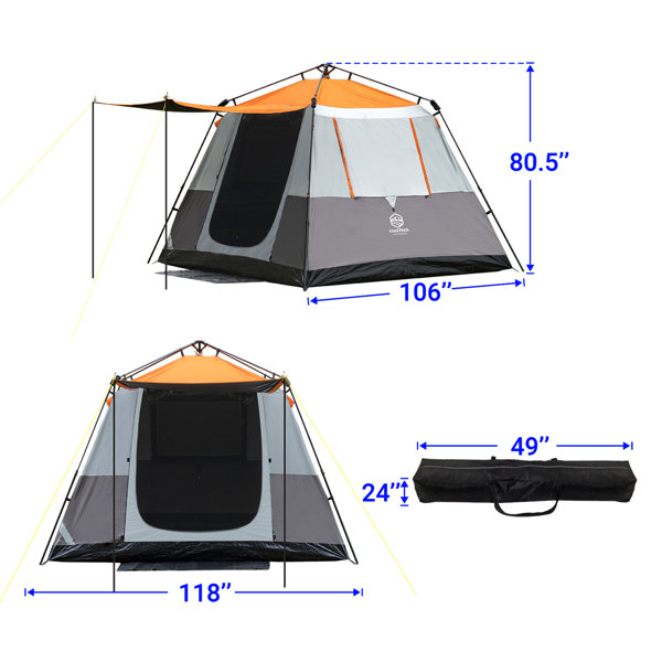 Coleman excursion instant on sale up tent 6 person